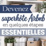 Femme heureuse montrant son appartement sur Airbnb préparé pour les invités
