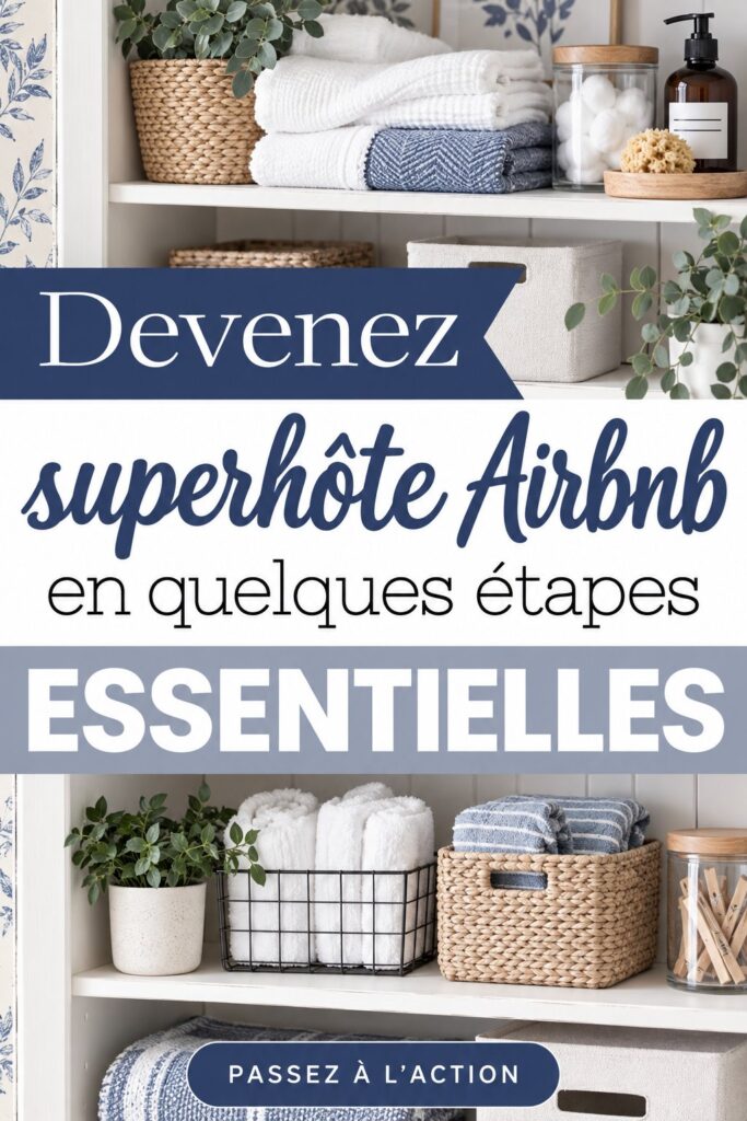 Femme heureuse montrant son appartement sur Airbnb préparé pour les invités