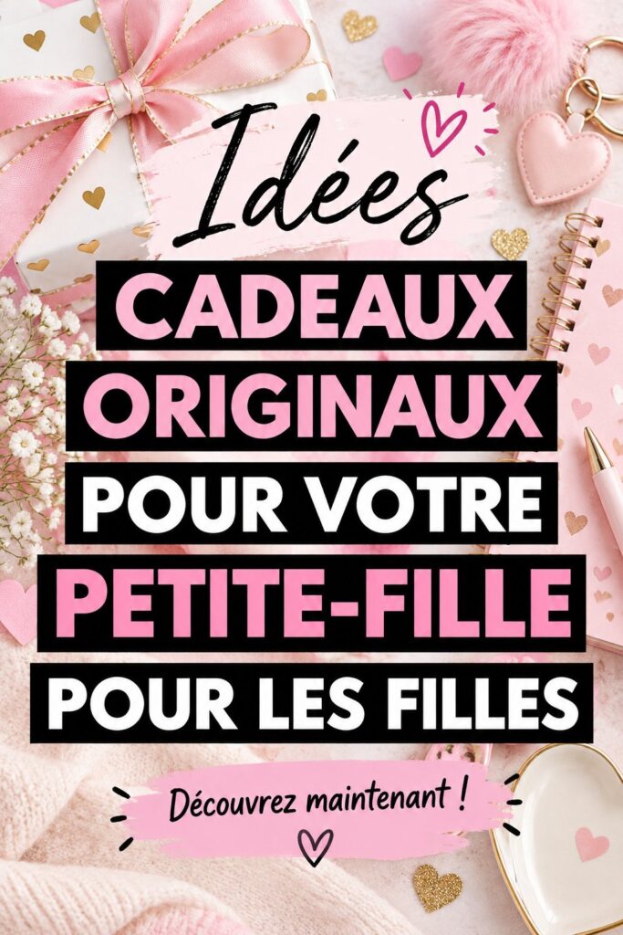Une petite-fille reçoit un cadeau personnalisé et sourit joyeusement, illustrant l'importance des liens familiaux.