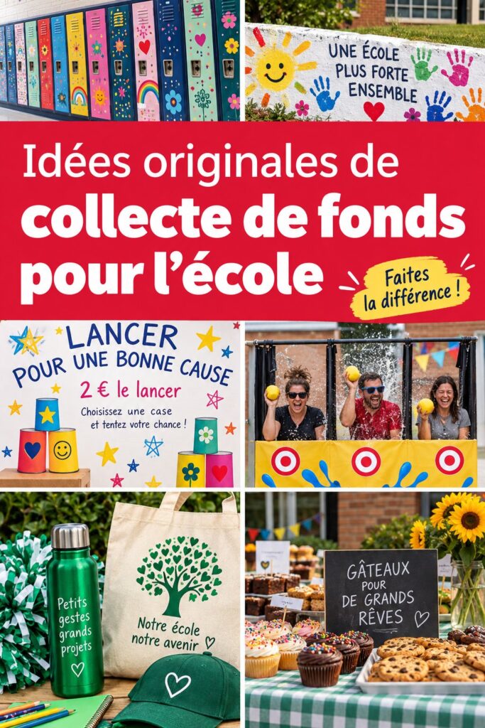 Idée de collecte de fonds scolaire originale avec des parents et enfants engagés