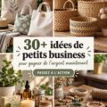 Illustration d'une femme entrepreneur travaillant sur son petit commerce à domicile