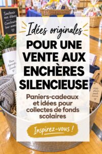 Vente aux enchères scolaire animée avec des articles variés