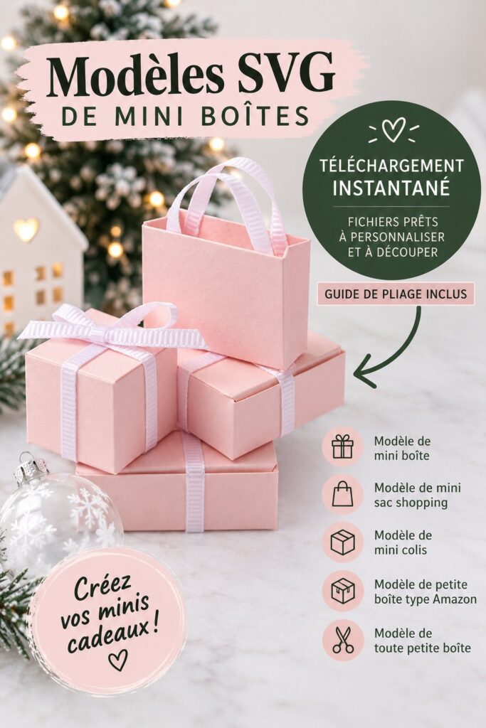 Image de créations de mini boîtes en papier personnalisées pour des livraisons