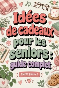 Un panier-cadeau bien rempli pour un senior avec des douceurs et des articles pratiques.