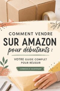 Femme utilisant son ordinateur pour vendre sur Amazon.